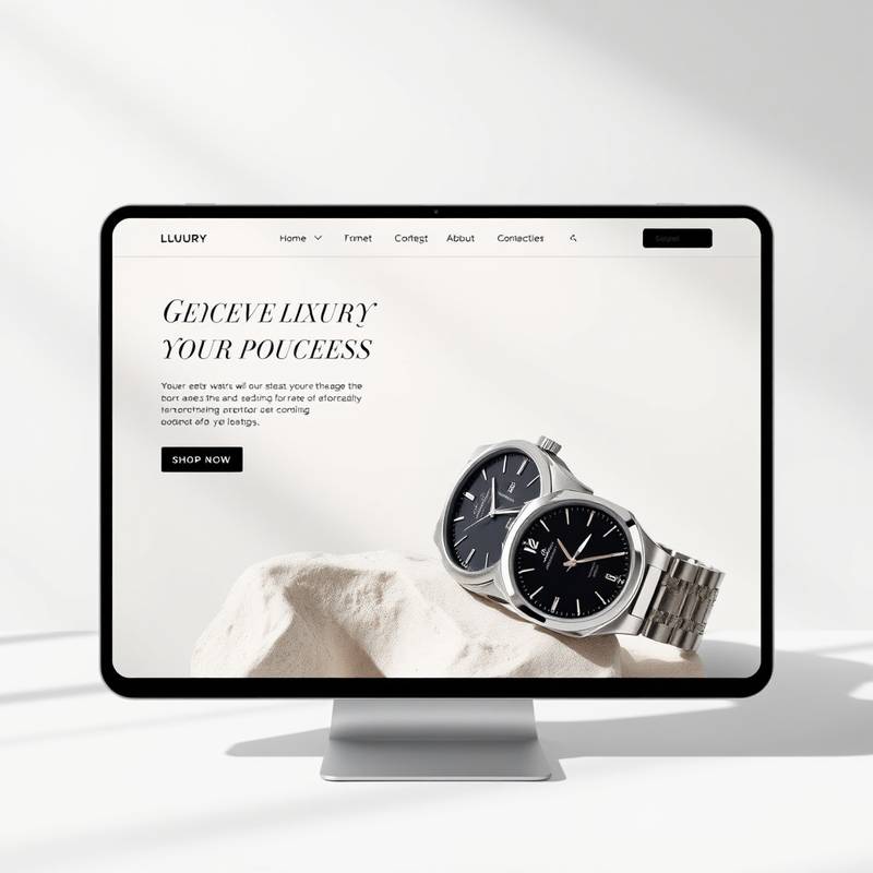 Elegant E-commerce Website for Luxury Watches