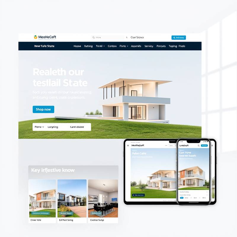 Modern and Responsive Website for a Real Estate Agency with Property Listings