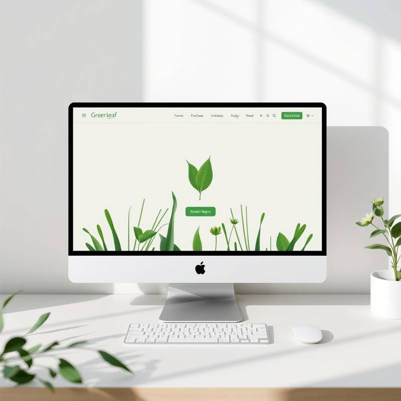 Website design for GreenLeaf Organics project